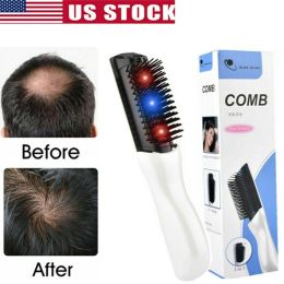 Electric Laser Infrared Anti Hair Loss Comb Vibration Scalp Massager hair brush