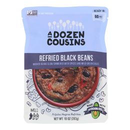 A Dozen Cousins - Black Beans Refried - Case of 6-10 OZ