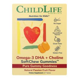 Childlife Essentials - Dha+choline Omega3 Sftmlt - 1 Each-27 TAB