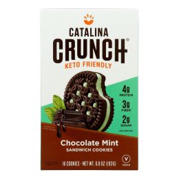 Catalina Crunch - Cookie Sandwich Chocolate Mint - Case of 6-6.8 OZ