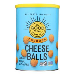 The Good Crisp Company - Cheese Balls Cheddar - Case of 9-2.75 OZ