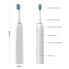 MOCEMTRY Sonic Electric Toothbrush 5 Modes + 2 Head IPX7 Waterproof USB Charging