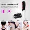 2 In 1 Electric Scalp Massager Comb Electric Massage Comb Head Massager Negative Ion Electric Detangling With Massage Function