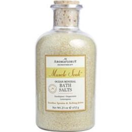 Muscle Soak By Aromafloria Ocean Mineral Bath Salts 23 Oz Eucalyptus, Peppermint, And Lemongrass For Anyone