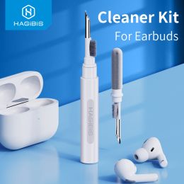 Cleaner Kit for Airpods Pro 1 2 earbuds Cleaning Pen brush Bluetooth Earphones Case Cleaning Tools for Huawei Samsung MI (Color: White Gray)