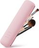 BEZOX Trendy Makeup Brush Holder - Silicon Make Up Brush Small Case; Sleek Travel Foundation Brushes Container (BRUSHES NOT INCLUDED) - Pink