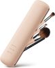 BEZOX Trendy Makeup Brush Holder - Silicon Make Up Brush Small Case; Sleek Travel Foundation Brushes Container (BRUSHES NOT INCLUDED) - Pink