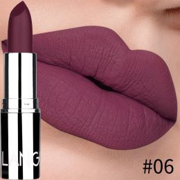 New Matte Lipstick Waterproof Velvet Lips Stick 8 Colors Sexy Non-stick Cup Lasting Make-up Moisturizing Solid Lipstick maquiage (Color: 6)