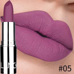 New Matte Lipstick Waterproof Velvet Lips Stick 8 Colors Sexy Non-stick Cup Lasting Make-up Moisturizing Solid Lipstick maquiage (Color: 5)