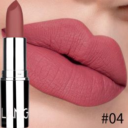 New Matte Lipstick Waterproof Velvet Lips Stick 8 Colors Sexy Non-stick Cup Lasting Make-up Moisturizing Solid Lipstick maquiage (Color: 4)