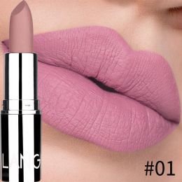 New Matte Lipstick Waterproof Velvet Lips Stick 8 Colors Sexy Non-stick Cup Lasting Make-up Moisturizing Solid Lipstick maquiage (Color: 1)