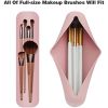 BEZOX Trendy Makeup Brush Holder - Silicon Make Up Brush Small Case; Sleek Travel Foundation Brushes Container (BRUSHES NOT INCLUDED) - Pink