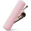 BEZOX Trendy Makeup Brush Holder - Silicon Make Up Brush Small Case; Sleek Travel Foundation Brushes Container (BRUSHES NOT INCLUDED) - Pink