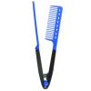 Flat Comb Straightening Comb Salon Hair Brush Combs Hairdressing Styling Hair Straightener V-shaped Straight Comb Straightener